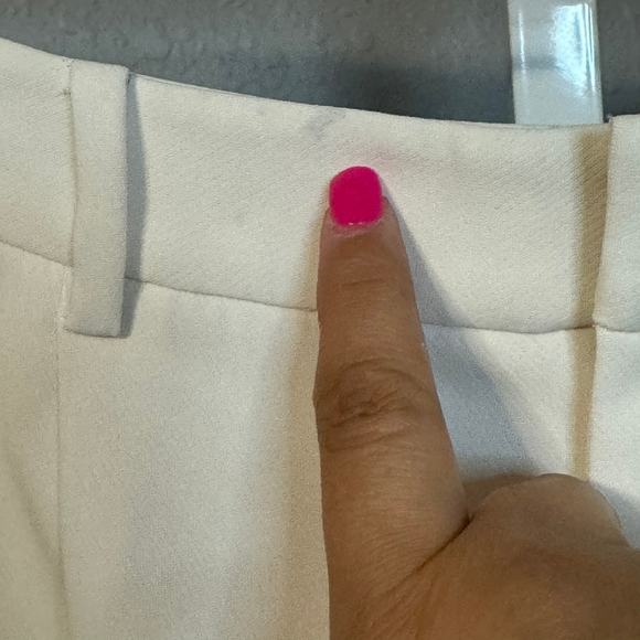 Good American Luxe Suiting Trouser Shorts Ivory Size 10 - NWT - Picture 11 of 13